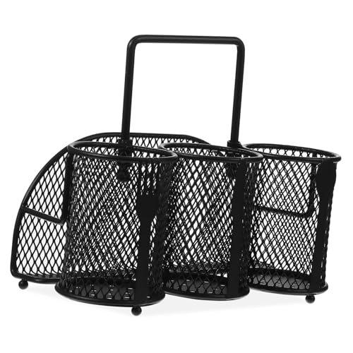 IWOWHERO Tragbarer Metall Utensilienhalter mit Großem Griff Multifunktionaler Küchen Organizer für Camping Picknick Platzsparende Aufbewahrung von Besteck und Küchenutensilien IWOWHERO Tragbarer Metall Utensilienhalter mit Großem Griff Multifunktionaler Küchen Organizer für Camping Picknick Platzsparende Aufbewahrung von Besteck und Küchenutensilien von IWOWHERO