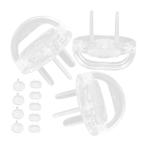 IWOWHERO Transparente Steckdosenabdeckung Kindersicherung Steckdosenschutz Babyproof Outlet Plug Covers Schutz vor Strom Passend für Steckdosen Installieren von IWOWHERO