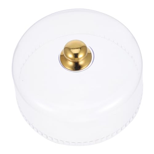 IWOWHERO Transparente Tortenglocke aus Stabile Lebensmittelabdeckung Staubdichter Kuchen und Dessert Dome Praktische Wiederverwendbare Kuchenhaube für Kuchenplatten und Obstschalen von IWOWHERO