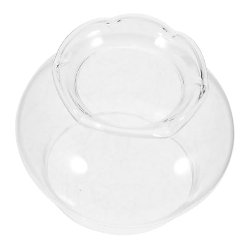 IWOWHERO Transparenter Glasschirm für Petroleumlampe Hitzebeständiger Öllampenschutz Klarer Glasöl lampenschirm Ersatzschirm für Innen Außennutzung Langlebiger Kerosinlampenaufsatz von IWOWHERO