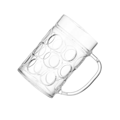 IWOWHERO Transparenter Kunststoff Bierkrug mit Henkel Langlebiger Haushaltsbecher für Bier Wasser Saft für Zuhause Bar Party Hochzeit Vielseitiger Trinkbecher IWOWHERO Transparenter Kunststoff Bierkrug mit Henkel Langlebiger Haushaltsbecher für Bier Wasser Saft für Zuhause Bar Party Hochzeit Vielseitiger Trinkbecher von IWOWHERO