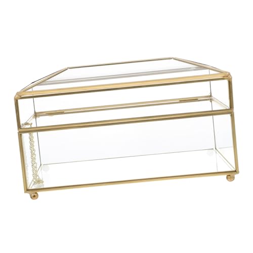 IWOWHERO Transparentes Goldrandiges Tissue Box Skandinavisch Elegantes Langlebiges Gehäuse für Haushalt Hotel Auto Vielseitiger Taschentuchspender für Modernen Wohnbereich von IWOWHERO