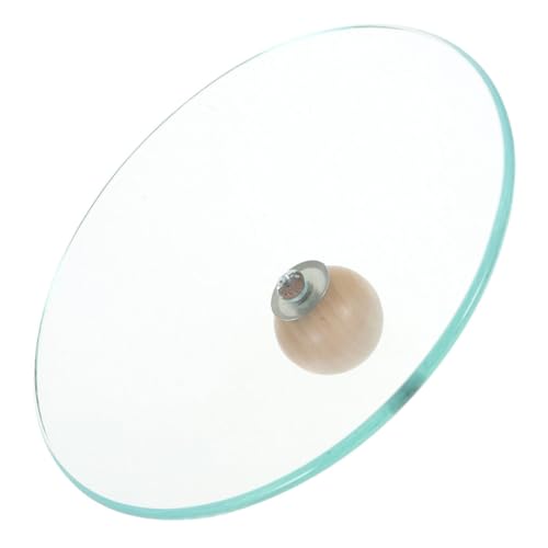 IWOWHERO Universeller Glasdeckel ohne Dampfloch Runder Topf Pfannendeckel Hitzebeständig Transparent Passgenau für Diverse Töpfe und Pfannen Spritzschutz Leicht zu Reinigen von IWOWHERO