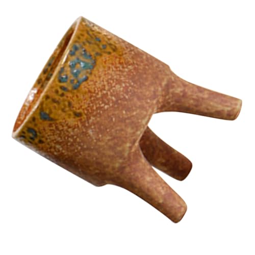 IWOWHERO Vintage Keramik Blumentopf mit Tripod Design Dekorativer Übertopf für Zimmerpflanzen Langlebiger Pflanztopf aus Robustem Formbeständigem Stilvolle Innenraumdekoration für Büro und von IWOWHERO
