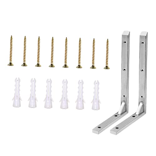 IWOWHERO Wandregalhalter Rostfreie Wandhalterung Stabile Regalstütze mit Schrauben Einfache Montage Glatte Oberfläche Langlebig und Praktisch für Wandregale IWOWHERO Wandregalhalter Rostfreie Wandhalterung Stabile Regalstütze mit Schrauben Einfache Montage Glatte Oberfläche Langlebig und Praktisch für Wandregale von IWOWHERO