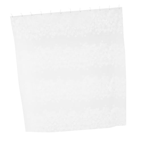 IWOWHERO Wasserdichter Duschvorhang mit Blumenmuster aus Peva Halbtransparent Schimmelresistent Inklusive Haken Geeignet für Badewanne und Dusche für Zuhause und Hotel von IWOWHERO