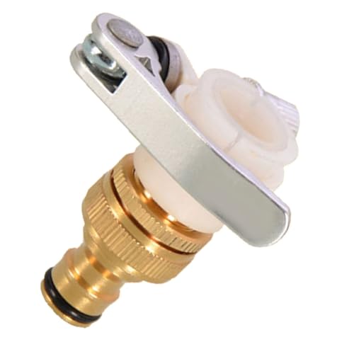 IWOWHERO Wasserhahn Adapter Messing Schnellverbinder für Waschmaschine Garten und Küchenwasserhähne Robust Auslaufsicher Kompatibel mit Schläuchen von IWOWHERO
