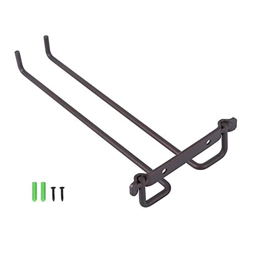 IWOWHERO Weinregal Wandmontage Hängend aus Eisen Upside Down Gläserhalter für Weingläser Stabiles Hängeregal für Zuhause Bar Restaurant Elegante Bronze-Optik von IWOWHERO