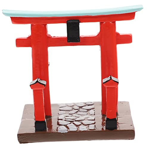 IWOWHERO Zubehör für Torii-Tore Glasabdeckungen für Getränke Torii-Tor-Sandsteinfiguren Dekoration Schlafzimmer Bedroom Decor Modelle Kunsthandwerk aus Kunstharz Miniatur-Tormodell Haustor von IWOWHERO