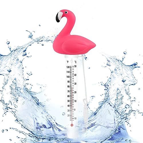 IWTBNOA Schwimmende Pool Thermometer, Schwimmende Wasserthermometer, Floating Pool Thermometer mit String, Poolthermometer Badewanne, Wasser Temperatur Thermometer für Pools, Spas, Aquarien von IWTBNOA