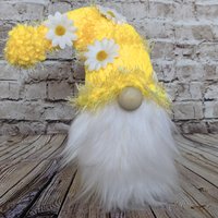 Fuzzy Yellow Sparkle Fransen Gänseblümchen Grunge Waldwichtel | Wichtel Liebhaber Geschenk Muttertagsgeschenk Ostergeschenk von IWishIHadGnome