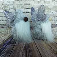 Silber Glitzer Frühling Schmetterling Samtig Fuzzy Grunge Wald Wichtel Weiß Oder Schwarz Afroamerikanisch von IWishIHadGnome