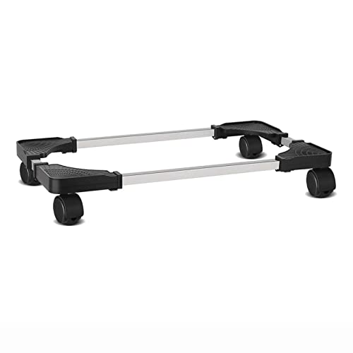 CPU-Halterung/CPU-Halterung PC-Trolley aus Stahl unter dem Schreibtisch, rollende CPU-Ständer, verstellbarer mobiler PC Turm Stand mit abschließbaren Rädern, passt die meisten Schubladen von IXART