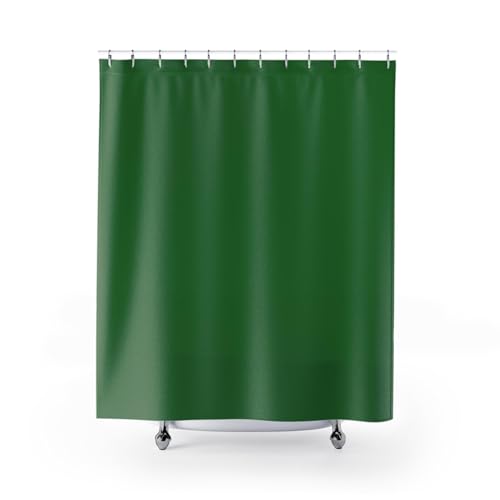 IXEHOH Grüner Duschvorhang für Badezimmer,von der Natur inspirierter Badevorhang,Heimdekoration,wasserabweisend,maschinenwaschbar,mit 12 Haken,165 x 165 cm (B x H) von IXEHOH