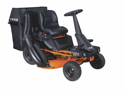 IXES Akku-Aufsitzrasenmäher IX-ERT-920E | 92cm Schnittbreite | 150L Fangkorb | Leistungsstarker 48V Motor - 75Ah Akku | 7Stufen Schnitthöhenverstellung | Mulchfunktion | Vor-& Rückwärtsgang | Tempomat von IXES