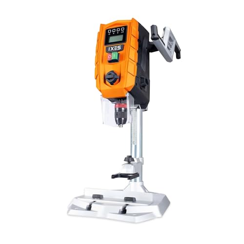 IXES Tischbohrmaschine IX-DBP60 | Digitaldisplay | LED-Licht & Laser | Bohrfutter 1,5 13mm | 710 W | 2-Gang Bohrmaschine mit variabler Drehzahl: 170 880/490 2600 min-1 von IXES