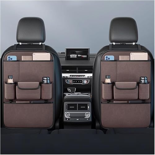 IXEUYN Auto Rückenlehne Organizer für Audi A3 Sedan 2012-2023 2024 2025, Auto-Sitz-Organizer Rückseite Multifunktionale Wasserdicht Rücksitz Organizer Zubehör,Brown-Two IXEUYN Auto Rückenlehne Organizer für Audi A3 Sedan 2012-2023 2024 2025, Auto-Sitz-Organizer Rückseite Multifunktionale Wasserdicht Rücksitz Organizer Zubehör,Brown-Two von IXEUYN