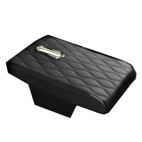 Auto Sitz Box Abdeckung Armlehnenkissen Für Jaguar I?PACE F?PACE E?PACE F?Type XJ XF XE, Auto Mittelarmlehne überzug Schutz Bezug Armlehne Deckel Innenraum Zubehör,A Black von IXITAB