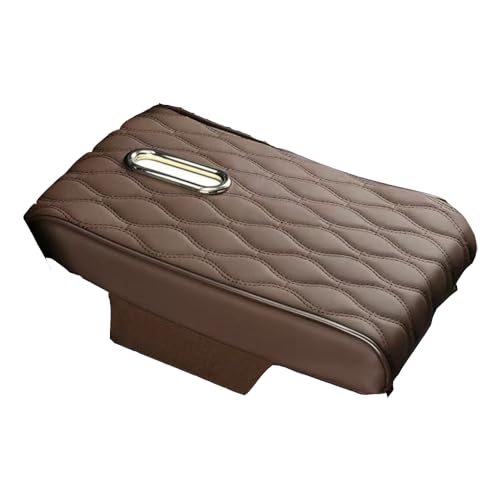 Auto Sitz Box Abdeckung Armlehnenkissen Für Jaguar I?PACE F?PACE E?PACE F?Type XJ XF XE, Auto Mittelarmlehne überzug Schutz Bezug Armlehne Deckel Innenraum Zubehör,C Brown von IXITAB