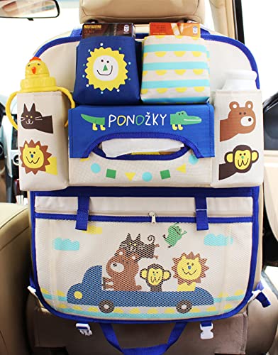 IXITON 1Stück Cartoon Rücksitz Auto-Aufbewahrungs-Organizer,Niedliche Kinder Autositz zurück Organizer Hanging Auto Organizador Taschen Tasche Reisen Interieur Zubehör (Sonne) von IXITON
