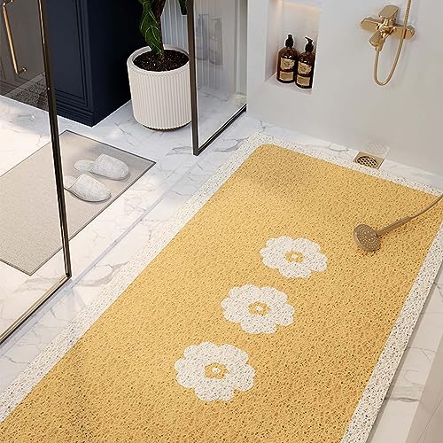 Dusche, Badematte, Duschmatte, rutschfest, weich strukturiert, Luffa-Duschmatten for die Innendusche, schnell trocknende Badematten, Badezimmer-Nassbodenmatte, Teppich for Waschbecken, Dusche, Badewan von IXMLDAXD
