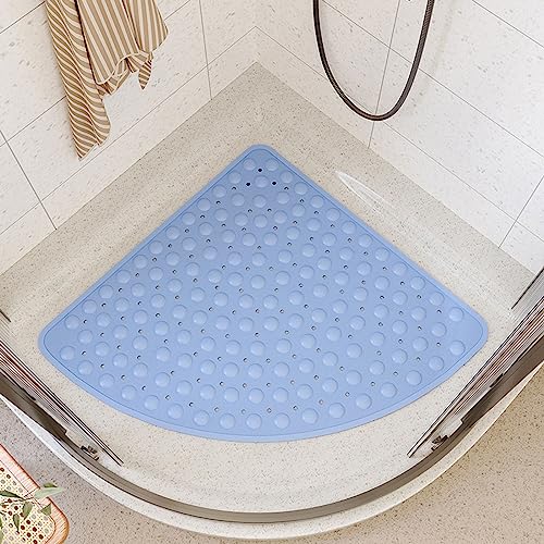 Dusche, Duschmatte mit Saugnäpfen, mit rutschfesten Saugnäpfen, bequem for die Füße, hinterlässt keine Flecken oder blockiert Ihre Abflüsse, for nasse Duschbereiche im Badezimmer(Light Blue,Length 70C Dusche, Duschmatte mit Saugnäpfen, mit rutschfesten Saugnäpfen, bequem for die Füße, hinterlässt keine Flecken oder blockiert Ihre Abflüsse, for nasse Duschbereiche im Badezimmer(Light Blue,Length 70C von IXMLDAXD