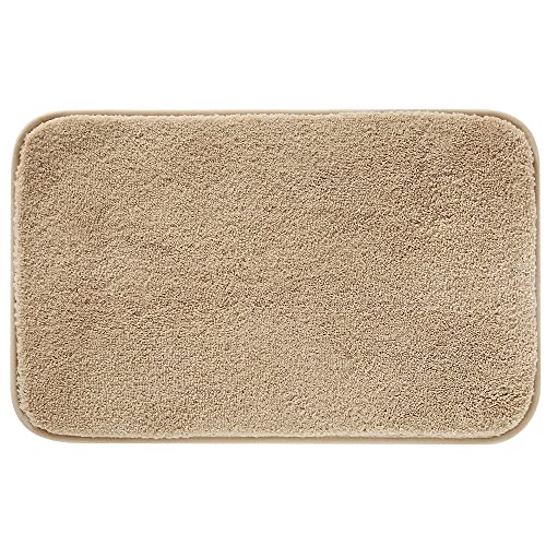 IXMLDAXD Dusche, 1,2 Zoll verdickte Mikrofaser-Badematten, weiche und Bequeme Badezimmermatte, Flauschiger, langlebiger Badezimmerteppich, maschinenwaschbar, dunkel(Beige,80x120cm) von IXMLDAXD