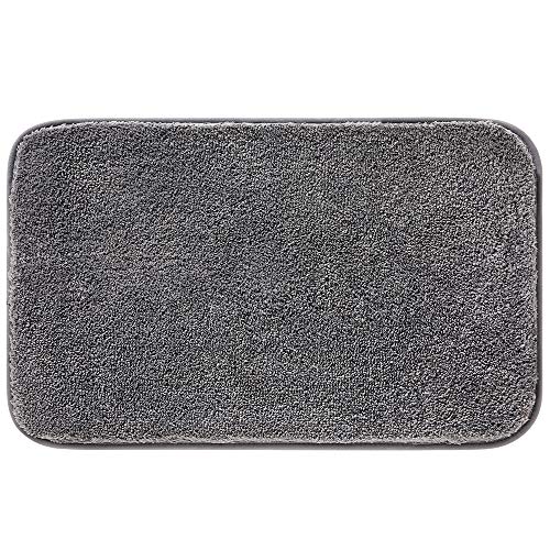 IXMLDAXD Dusche, 1,2 Zoll verdickte Mikrofaser-Badematten, weiche und Bequeme Badezimmermatte, Flauschiger, langlebiger Badezimmerteppich, maschinenwaschbar, dunkel(Dark Grey,40x60cm) von IXMLDAXD