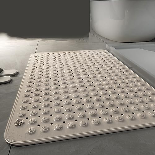 IXMLDAXD Dusche, Duschmatten in der Dusche, mit rutschfesten Saugnäpfen, Fußmassage, modernes Design, for Duschkabinenböden, Badewanne und Badezimmer(Maple Apricot,40CM*70CM) von IXMLDAXD