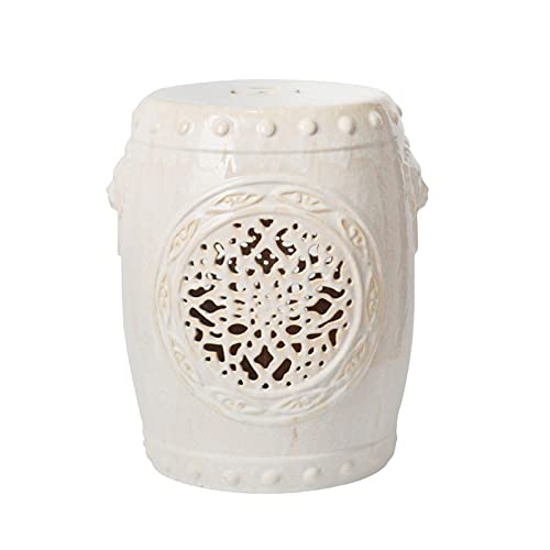 IXMLDAXD Keramikbänke, Keramik-Trommelhocker, Hocker im chinesischen Stil, Keramikornamente, Haushaltsporzellanhocker, dekorativer Gartenhocker, sowohl for den Innen- als auch for den Außenbereich von IXMLDAXD