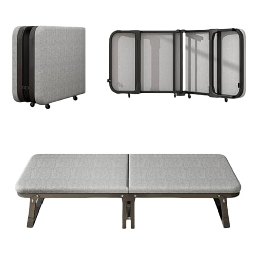 IXMLDAXD Latexmatratzen, Zusammenklappbares Klappbett mit Memory-Schaum-Matratze, platzsparendes Zustellbett for Gäste, 185 x 70 x 38 cm, Typ Latex(Sponge Type,185x80x38cm) von IXMLDAXD