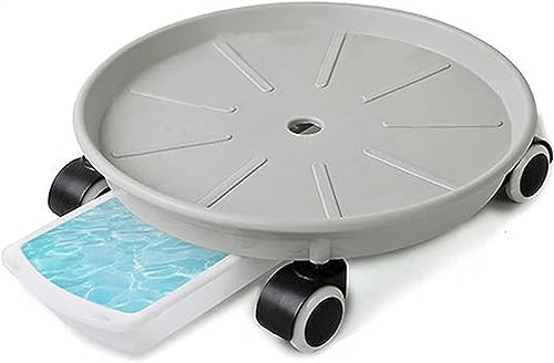 IXMLDAXD Pflanzen-Platten, Pflanzen-Caddy mit Rädern, Schubladentyp, verdickter mobiler Ständer, Paletten-Blumentopf-Tablett(Grey) von IXMLDAXD