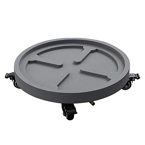 IXMLDAXD Pflanzen-Platten, Robustes Blumentopfregal auf Rollen, Trolley, Untersetzer, Palette mit Universalrädern, Pflanzgefäß, Untersetzer for drinnen und draußen(34cm) von IXMLDAXD