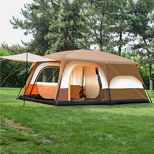 IXMLDAXD Zelt, Familien-Kabinenzelte, 2 Zimmer, tragbare Instant-Zelte mit abnehmbarem Überzelt, automatisches Zelt for Camping, Wandern, Bergsteigen(380 * 260 * 185cm) von IXMLDAXD