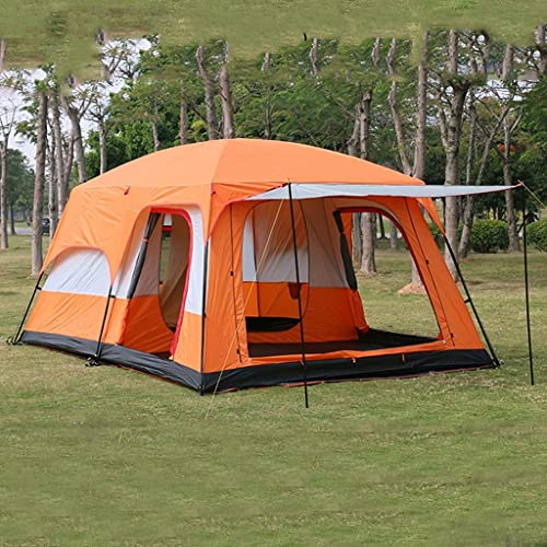 IXMLDAXD Zelt, Instant Tent Automatisches Campingzelt, Winddicht, einfacher Aufbau in wenigen Minuten, ideal for Familienautoausflüge, Festivaltreffen und Picknicks(Orange,380 * 260 * 195cm) von IXMLDAXD