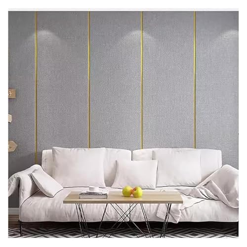 IXMLDAXD selbstklebende Tapete, Wandpaneele abziehen und aufkleben, selbstklebende Abdeckung aus Aluminiumfolie, schalldichte, gepolsterte Tapete(Dark Grey) von IXMLDAXD