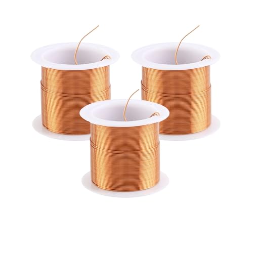 Kupferdraht, tianwandong 1 Spulen Kupferdraht 0,04–0,51 mm Kabel elektromagnetischer Draht emaillierter Kupferwickeldraht Kupfer(0.07mm 100meters) von IXMLDAXD
