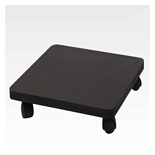 Pflanzen-Platten, Rollender Holz-Pflanzgefäß-Caddy, quadratischer Pflanzgefäß-Wagen for den Innen- und Außenbereich, Rollen, rollender Tablett-Untersetzer mit Rädern, bewegliches Blumentopf-Tablett, P von IXMLDAXD