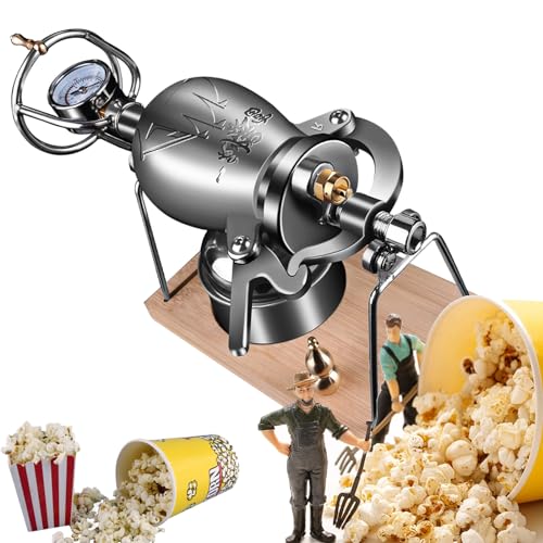 Popcornmaschine, Pellet Amplifier Old Fashioned Home Mini Popcorn Popper, Doppeldruckventil Popcornmaschine, Retro Popcorn Maker, 328ML(328ML) von IXMLDAXD