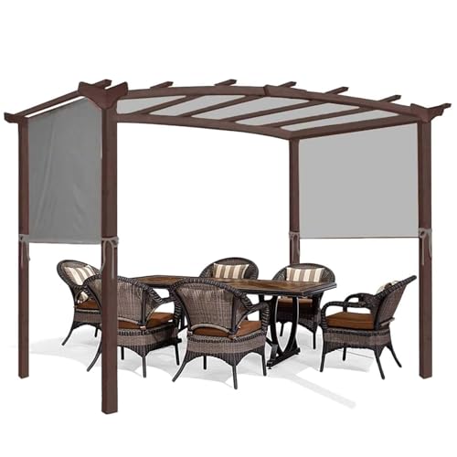 Ersatzdach für Pergola, Abdeckung für Wand Anbau Pavillon Ersatz Verdeck mit 4 Befestigungsgurten Universeller Ersatz Schatten Baldachin Oberer Deckel für Pergola Schattenabdeckung Ersatzdach für Pergola, Abdeckung für Wand Anbau Pavillon Ersatz Verdeck mit 4 Befestigungsgurten Universeller Ersatz Schatten Baldachin Oberer Deckel für Pergola Schattenabdeckung von IXPIUZB