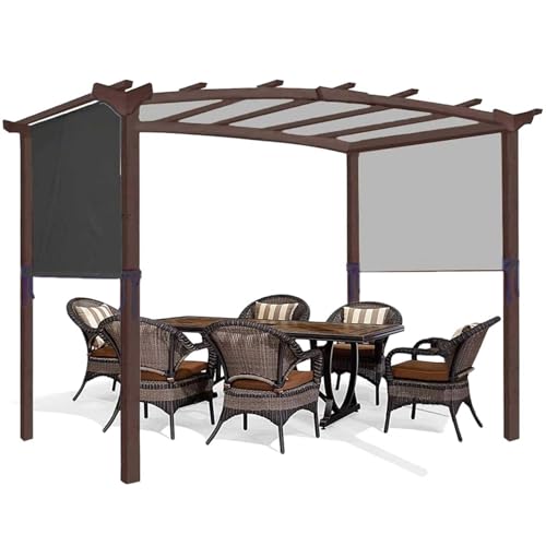 Ersatzdach für Pergola, Abdeckung für Wand Anbau Pavillon Ersatz Verdeck mit 4 Befestigungsgurten Universeller Ersatz Schatten Baldachin Oberer Deckel für Pergola Schattenabdeckung Ersatzdach für Pergola, Abdeckung für Wand Anbau Pavillon Ersatz Verdeck mit 4 Befestigungsgurten Universeller Ersatz Schatten Baldachin Oberer Deckel für Pergola Schattenabdeckung von IXPIUZB