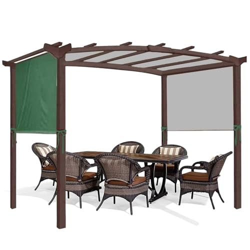 Ersatzdach für Pergola, Abdeckung für Wand Anbau Pavillon Ersatz Verdeck mit 4 Befestigungsgurten Universeller Ersatz Schatten Baldachin Oberer Deckel für Pergola Schattenabdeckung Ersatzdach für Pergola, Abdeckung für Wand Anbau Pavillon Ersatz Verdeck mit 4 Befestigungsgurten Universeller Ersatz Schatten Baldachin Oberer Deckel für Pergola Schattenabdeckung von IXPIUZB