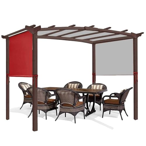 Ersatzdach für Pergola, Abdeckung für Wand Anbau Pavillon Ersatz Verdeck mit 4 Befestigungsgurten Universeller Ersatz Schatten Baldachin Oberer Deckel für Pergola Schattenabdeckung Ersatzdach für Pergola, Abdeckung für Wand Anbau Pavillon Ersatz Verdeck mit 4 Befestigungsgurten Universeller Ersatz Schatten Baldachin Oberer Deckel für Pergola Schattenabdeckung von IXPIUZB