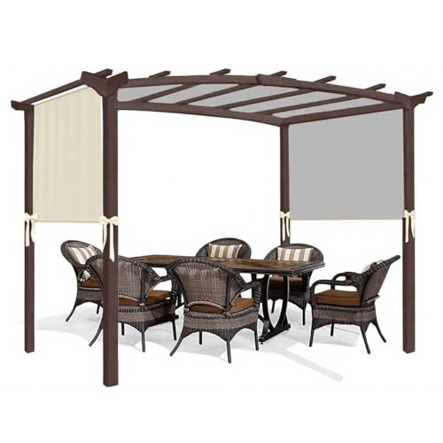 Ersatzdach für Pergola, Abdeckung für Wand Anbau Pavillon Ersatz Verdeck mit 4 Befestigungsgurten Universeller Ersatz Schatten Baldachin Oberer Deckel für Pergola Schattenabdeckung Ersatzdach für Pergola, Abdeckung für Wand Anbau Pavillon Ersatz Verdeck mit 4 Befestigungsgurten Universeller Ersatz Schatten Baldachin Oberer Deckel für Pergola Schattenabdeckung von IXPIUZB