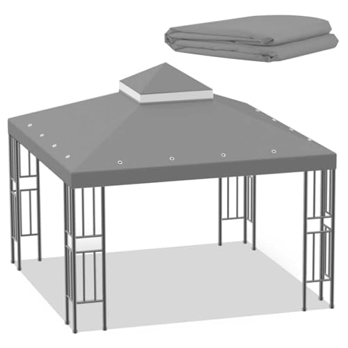 Ersatzdach pavillon 3x3 Dach wasserdicht stabil Winterfest kaminabzug, Ersatzdach grillpavillon doppeldach mit strapazierfähigem Polyestergewebe perfekt für Garten, Camping Ersatzdach pavillon 3x3 Dach wasserdicht stabil Winterfest kaminabzug, Ersatzdach grillpavillon doppeldach mit strapazierfähigem Polyestergewebe perfekt für Garten, Camping von IXPIUZB