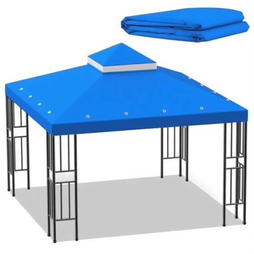 Ersatzdach pavillon 3x3 Dach wasserdicht stabil Winterfest kaminabzug, Ersatzdach grillpavillon doppeldach mit strapazierfähigem Polyestergewebe perfekt für Garten, Camping Ersatzdach pavillon 3x3 Dach wasserdicht stabil Winterfest kaminabzug, Ersatzdach grillpavillon doppeldach mit strapazierfähigem Polyestergewebe perfekt für Garten, Camping von IXPIUZB
