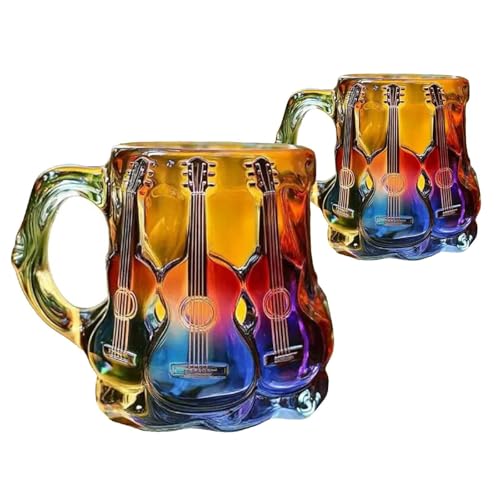 IXPIUZB 3D Bemalte buchbecher glas, Lackierter buchbecher neuheit lesen kaffeetasse Farbenfrohe Bücher Saftbecher Mit Griff Büchertassen Für Buchliebhaber Lehrer Literarische Freunde von IXPIUZB