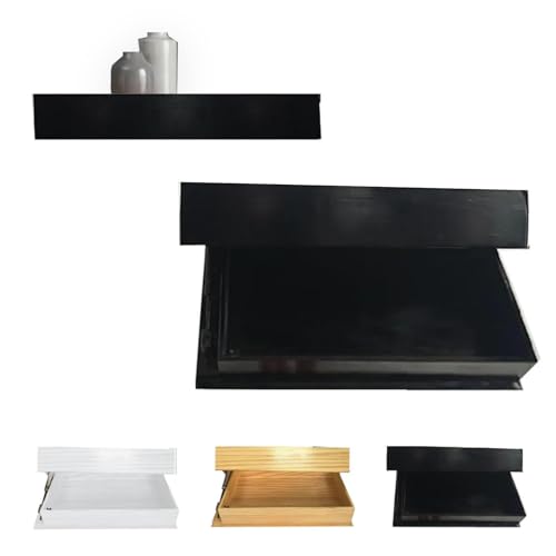 IXPIUZB Designer Regal mit geheimfach modernes wandboard mit verstecktem Fach möbel mit verstecktem geheimfach verdecktes schwebendes Regal aus Holz für Wohnzimmer, Büro, Schlafzimmer IXPIUZB Designer Regal mit geheimfach modernes wandboard mit verstecktem Fach möbel mit verstecktem geheimfach verdecktes schwebendes Regal aus Holz für Wohnzimmer, Büro, Schlafzimmer von IXPIUZB