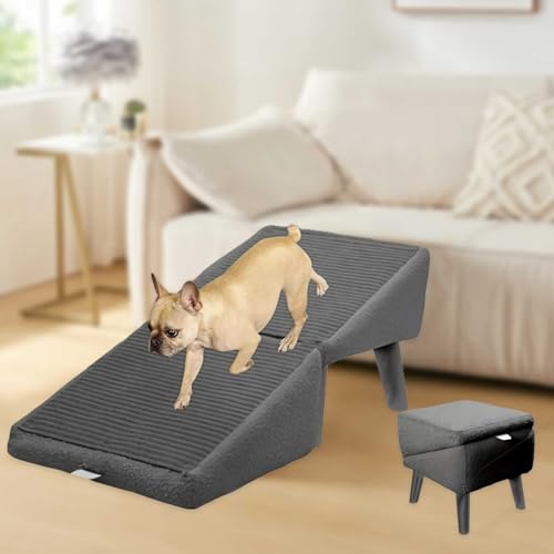 IXPIUZB Ottomane Fußhocker Hunderampe, 2 in 1 geteilte Hunderampe 35,1 cm H Hundesessel Faltbare Hunderampe Ottomane für Bett Hunderampe Treppe für Arthritische ältere kleine Hunde für Hochbett Couch IXPIUZB Ottomane Fußhocker Hunderampe, 2 in 1 geteilte Hunderampe 35,1 cm H Hundesessel Faltbare Hunderampe Ottomane für Bett Hunderampe Treppe für Arthritische ältere kleine Hunde für Hochbett Couch von IXPIUZB