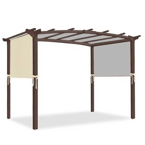 Pavillon Dachplane Ersatzdach, Pergola Ersatz Schattenabdeckung Gekrümmte Pergola Struktur Stabil Langlebiger Markise Universeller Ersatz Schatten Baldachin Oberer Deckel für Pergola Pavillon Dachplane Ersatzdach, Pergola Ersatz Schattenabdeckung Gekrümmte Pergola Struktur Stabil Langlebiger Markise Universeller Ersatz Schatten Baldachin Oberer Deckel für Pergola von IXPIUZB